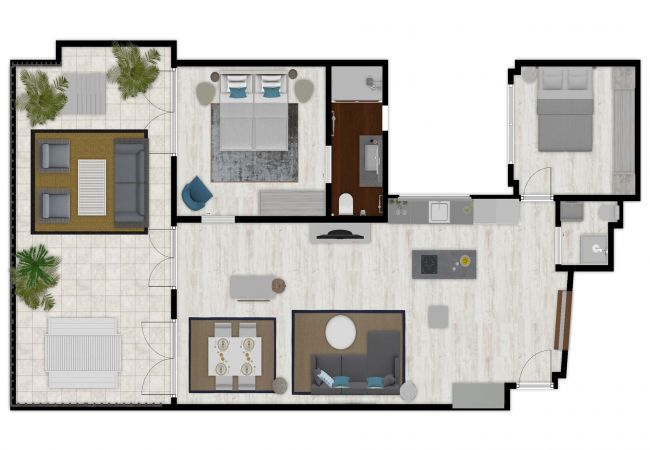 Apartamento en Málaga - Mercedes - Piso vacacional Málaga centro Apartamento en Málaga - Mercedes - Piso vacacional Málaga centro